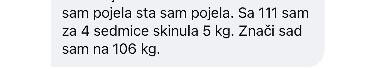 Za 4 nedelje 5 kg
