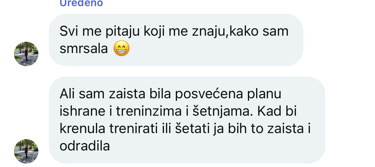 Svi me pitaju kako sam smršala