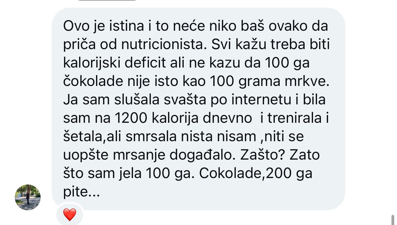 Poruka o kalorijama